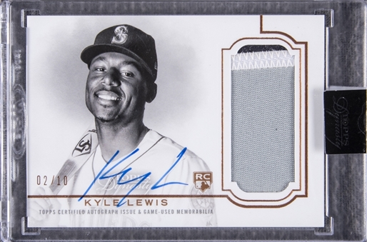 2020 Topps Dynasty #DAP-KL2 Kyle Lewis Signed Rookie Patch Card (#2/10) - Sealed